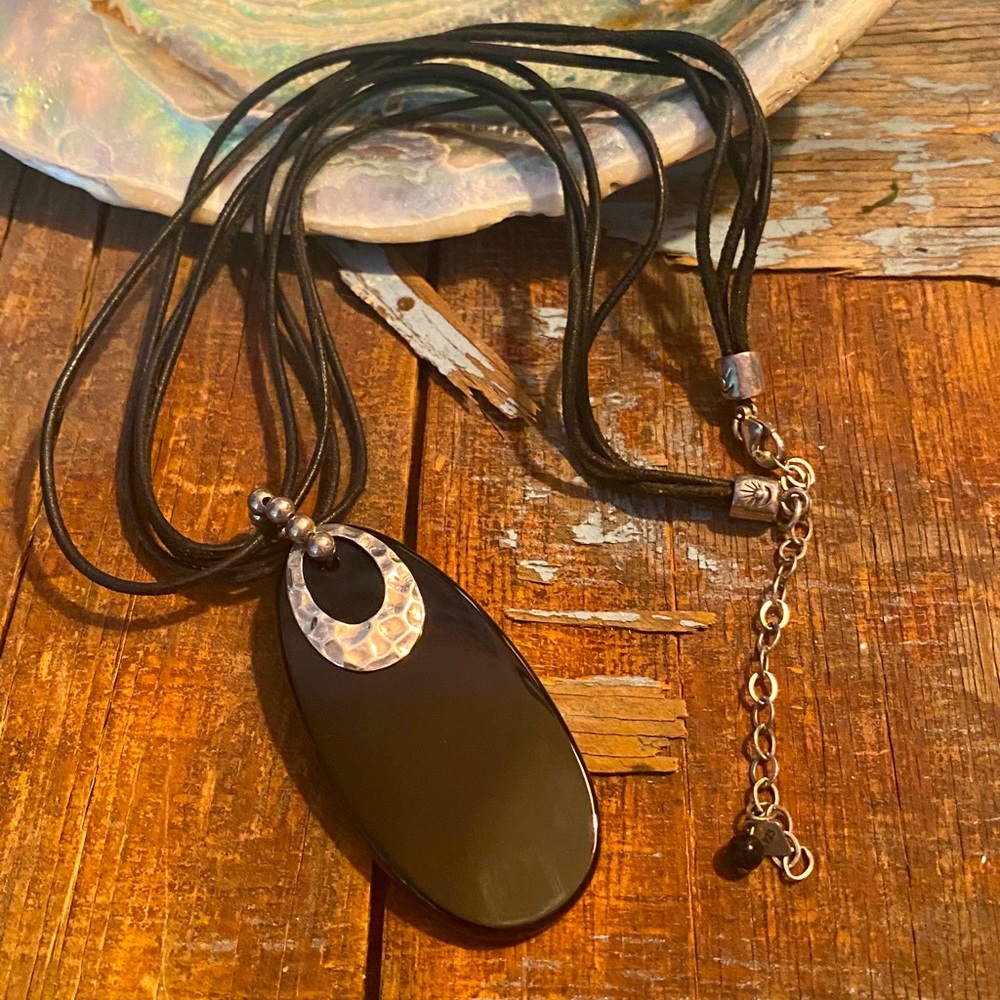 Silpada Sterling and Onyx Necklace